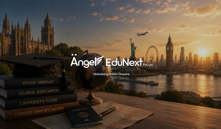 The Angel EduNext student-counselling platform on desktop and mobile
