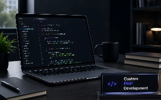 A developer writing PHP in an editor
